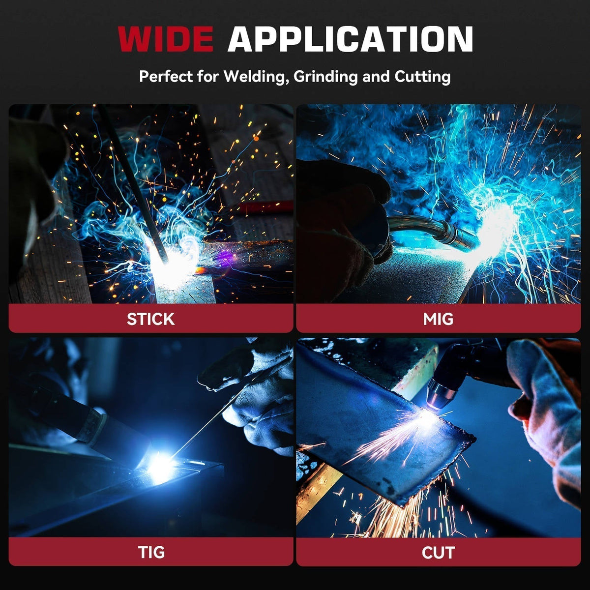 ClearLite X100 Welding Helmets with Auto Darkening 3.86''x1.69''