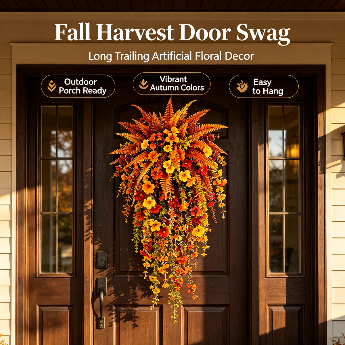 🔥Last Day 50% OFF🍂Artificial Fern for Autumn Porch & Door