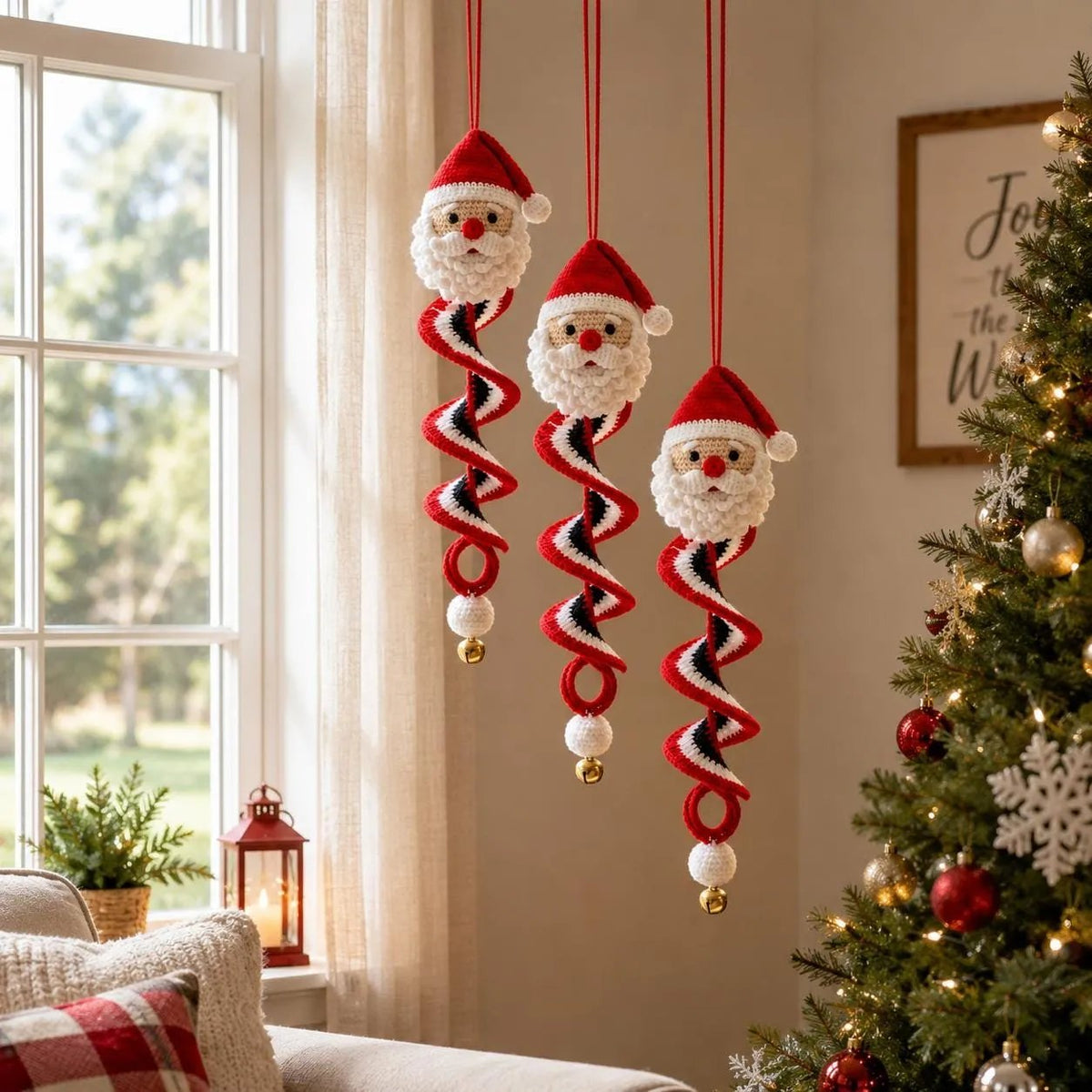 🔥 LAST DAY 49% OFF – ☃️ Crochet Snowman Spiral Ornament DIY Kit | Complete Beginner-Friendly Set with Soft Yarn, Crochet Hook, Festive Beads, Snowflakes & Step-by-Step Guide 🧶🎄✨
