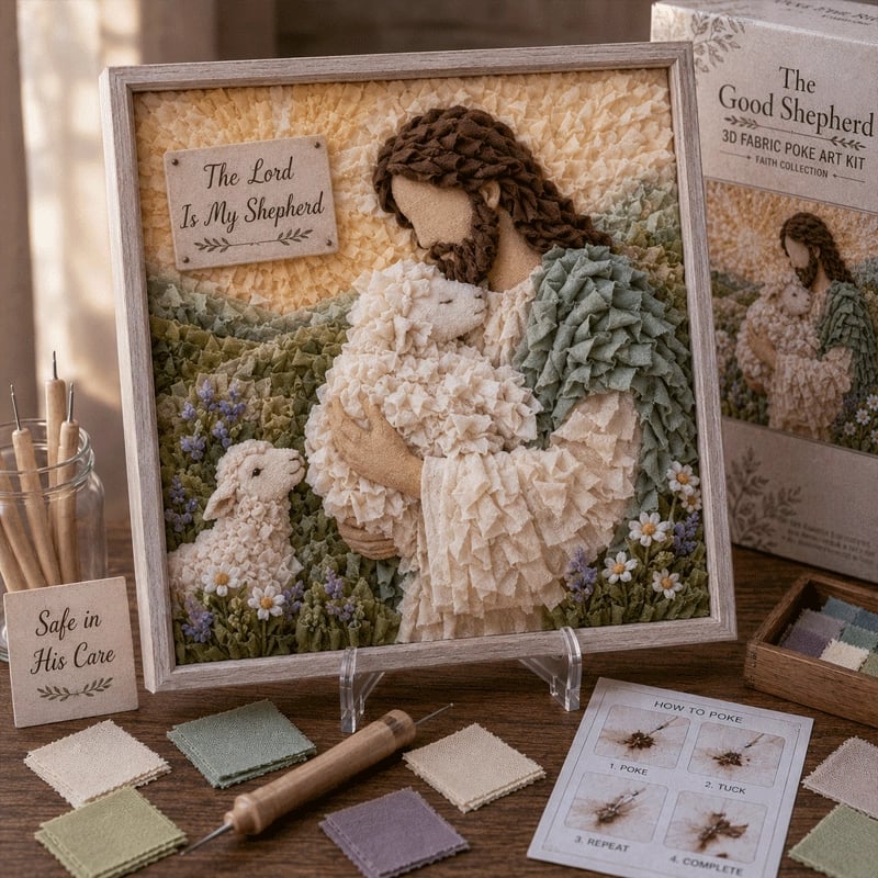 🔥 Last Day 49% OFF - ✝️3D Christian Fabric Poke Art Kit(📦Buy 3 Free Shipping)