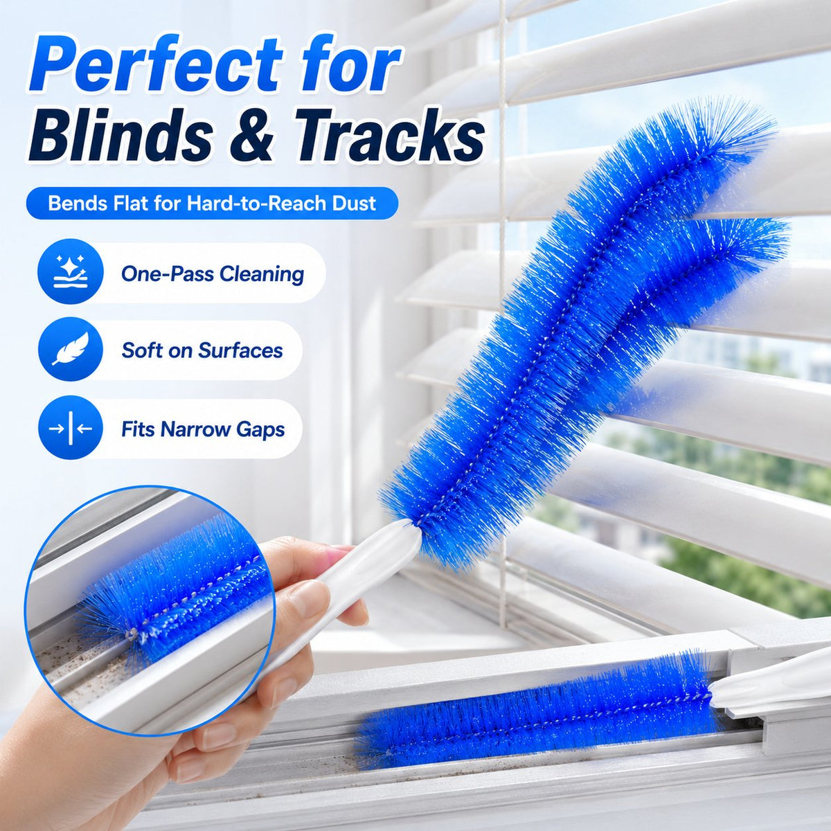 🔥 LAST DAY: Buy 1 Get 1 FREE — Bendable Microfiber Duster for Hard-to-Reach Dust