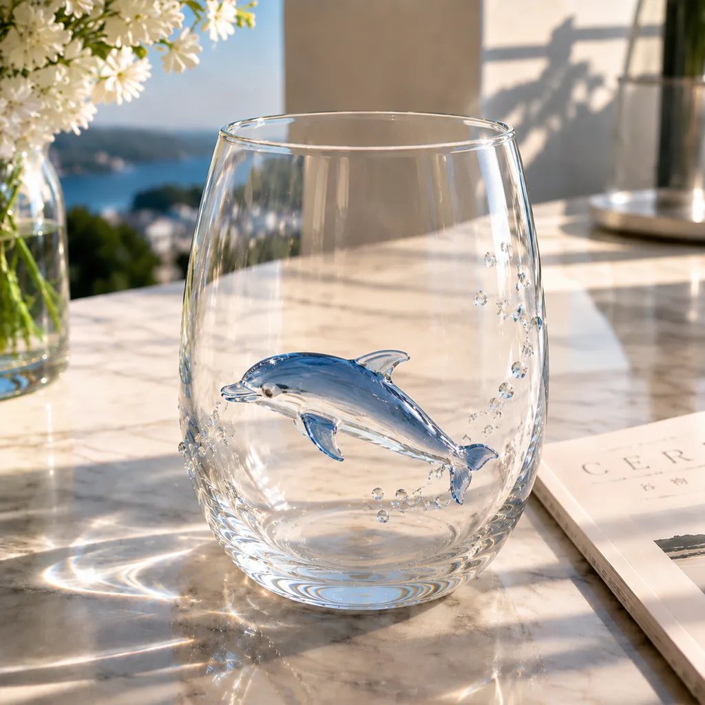 🌊 3D Ocean Animal Artisan Glassware Collection | For Fresher Sips, Sunlight-Catching Details, Coastal Elegance & Elevated Home Bar Vibes ✨