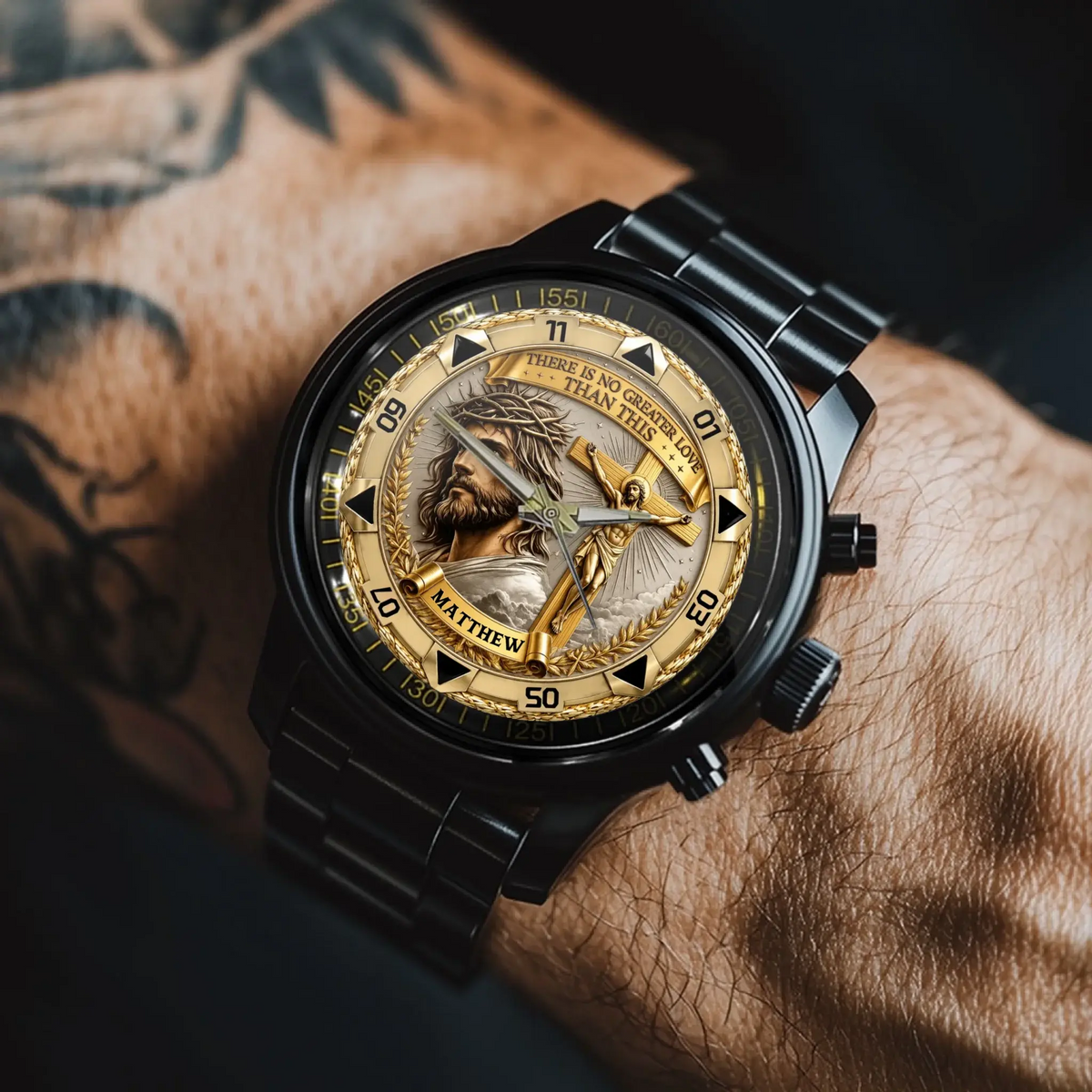 Christian Crucifix Watch – Faith-Inspired Cross Design