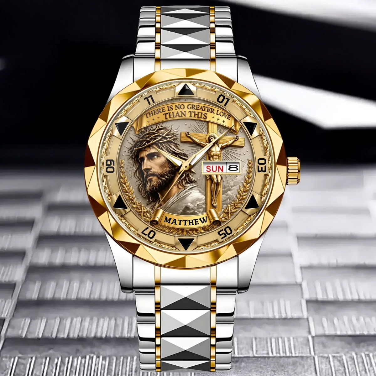 Christian Crucifix Watch – Faith-Inspired Cross Design