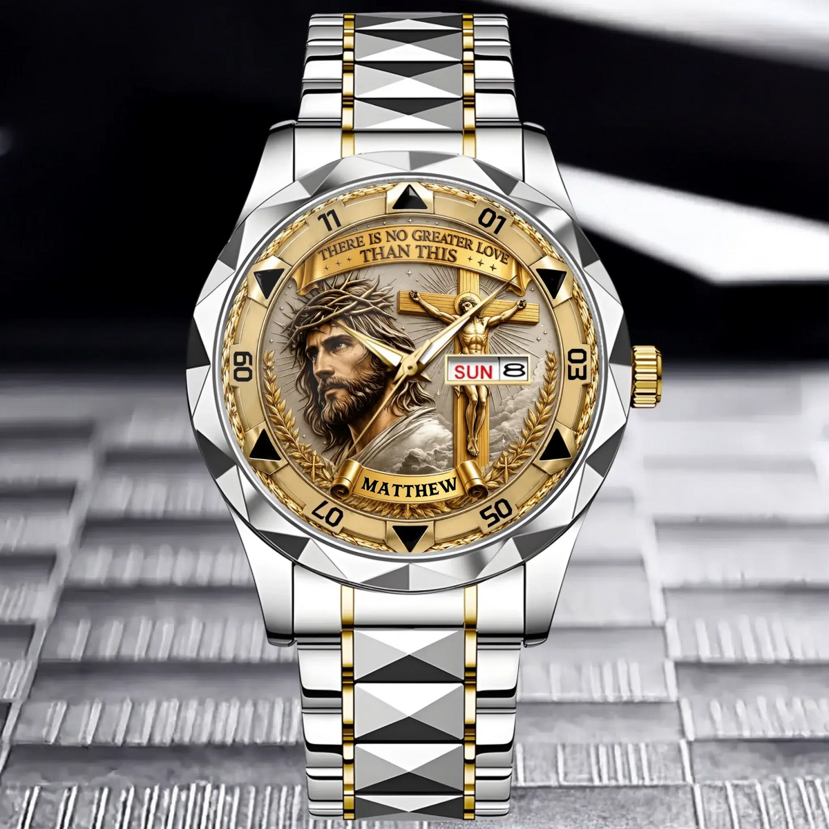 Christian Crucifix Watch – Faith-Inspired Cross Design