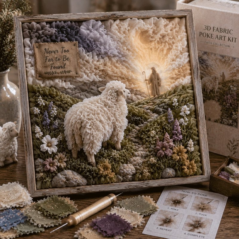 🔥 Last Day 49% OFF - ✝️3D Christian Fabric Poke Art Kit(📦Buy 3 Free Shipping)