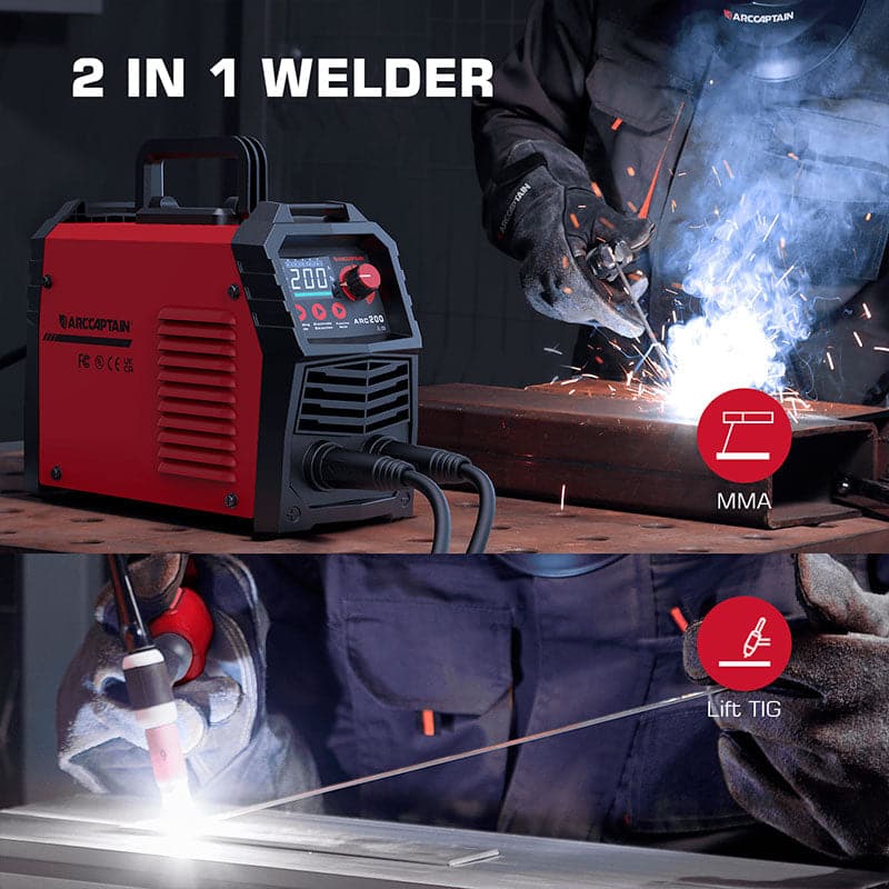Arccaptain ARC200 Dual Voltage Easy To Use Stick Welder
