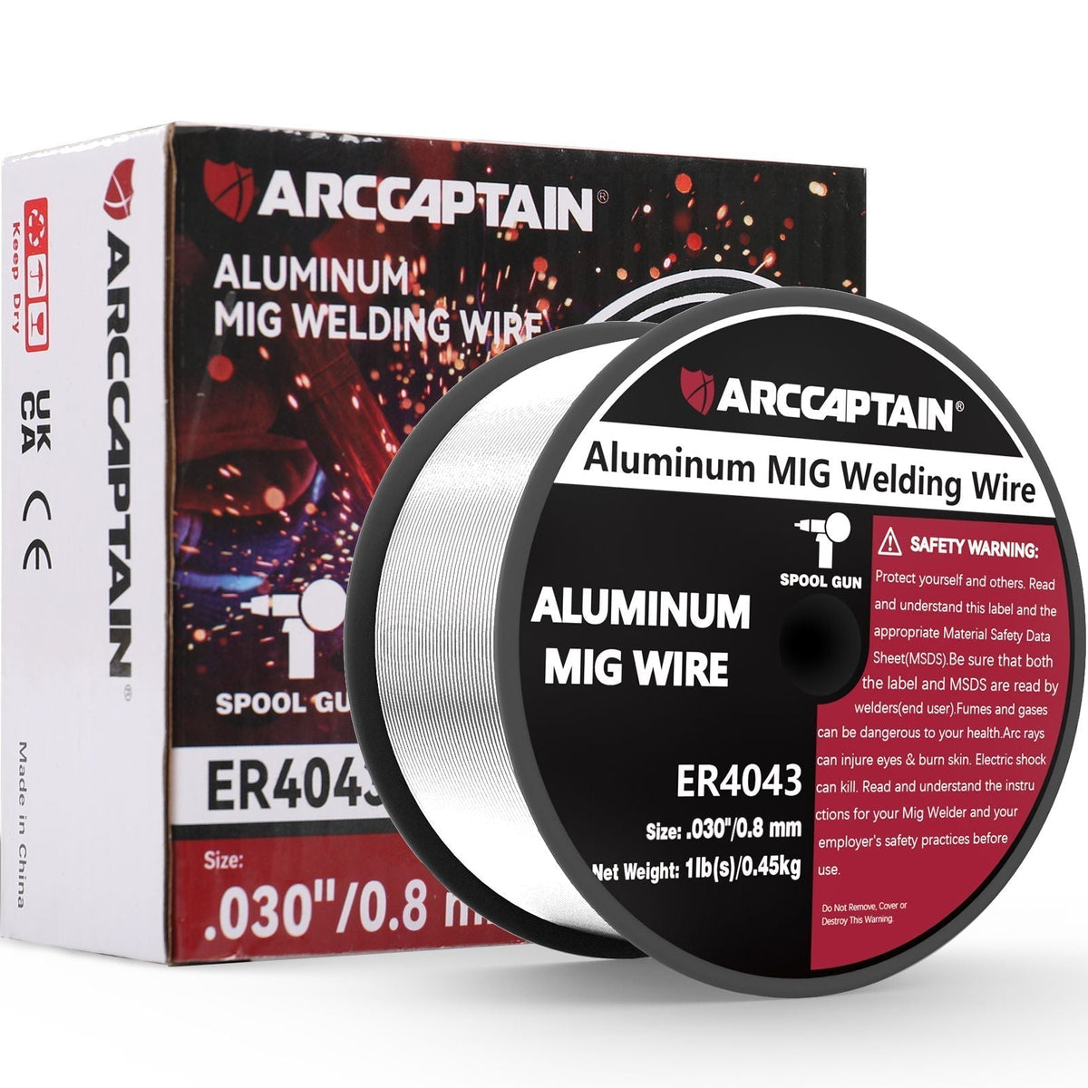 ARCCAPTAIN Aluminum Welding Wire 1 Pound Aluminum MIG Wire