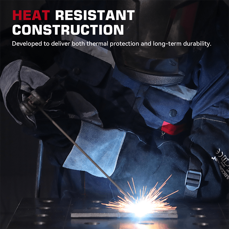 Arccaptain 24 Inch Extra Long Heat Resistant MIG/Stick Welding Gloves