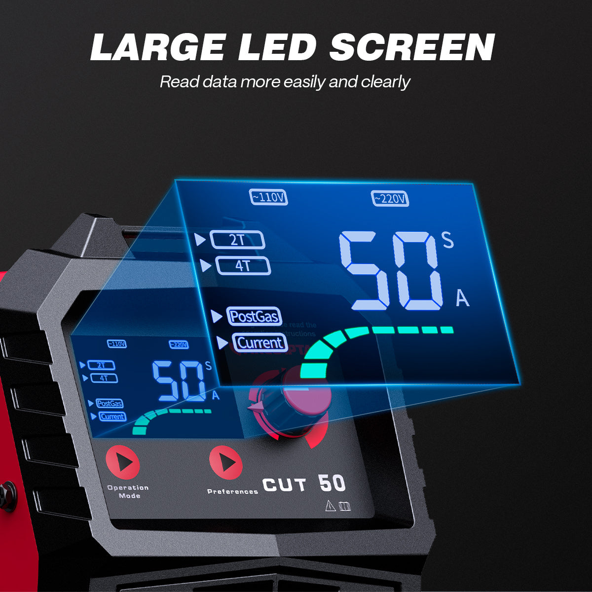 Arccaptain CUT50 Plasma Cutter Dual Voltage