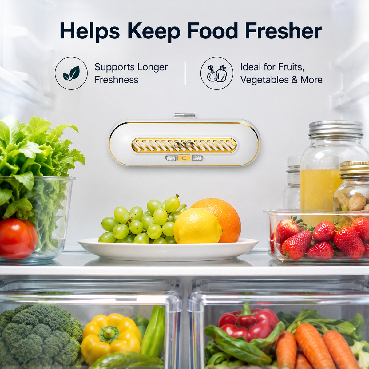 🔥 LAST DAY DEAL | Rechargeable Fridge Deodorizer & Freshness Device