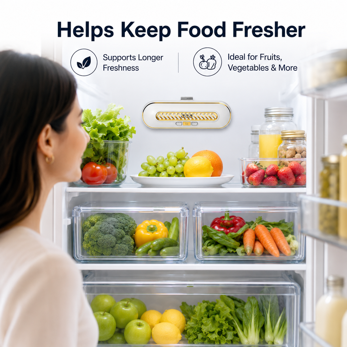 🔥 LAST DAY DEAL | Rechargeable Fridge Deodorizer & Freshness Device