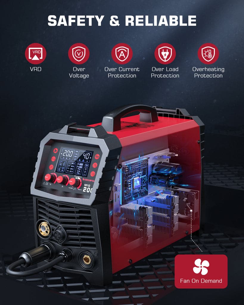 Used Multi Process MIG Welder Machine ARCCAPTAIN MIG200