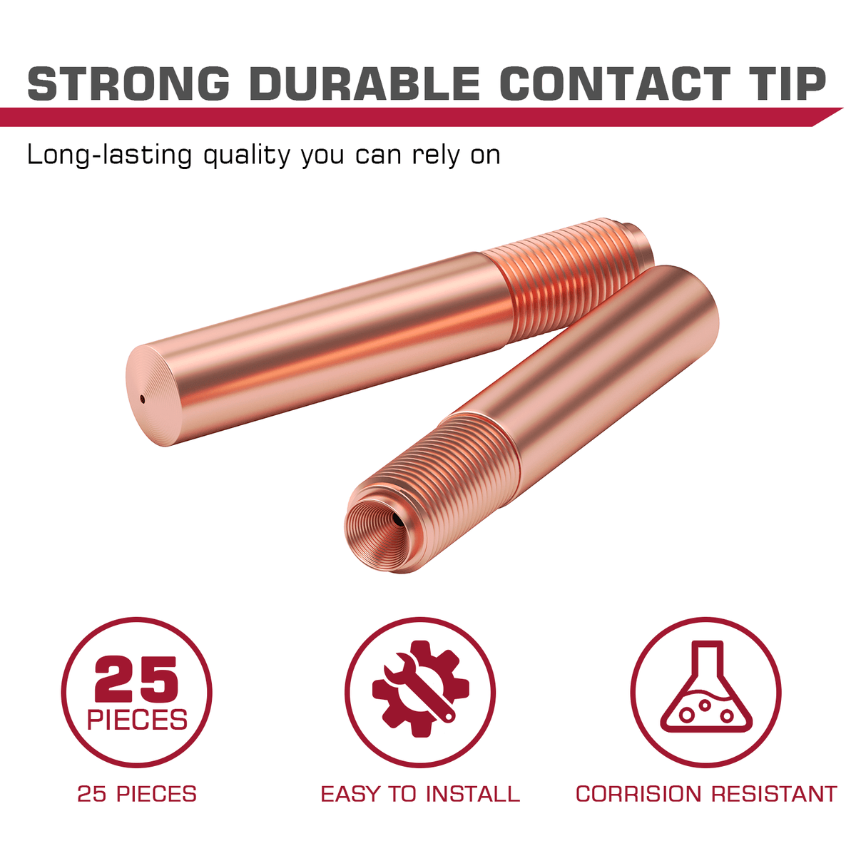 MIG Welding Contact Tips 25 Piece For Miller Millermatic