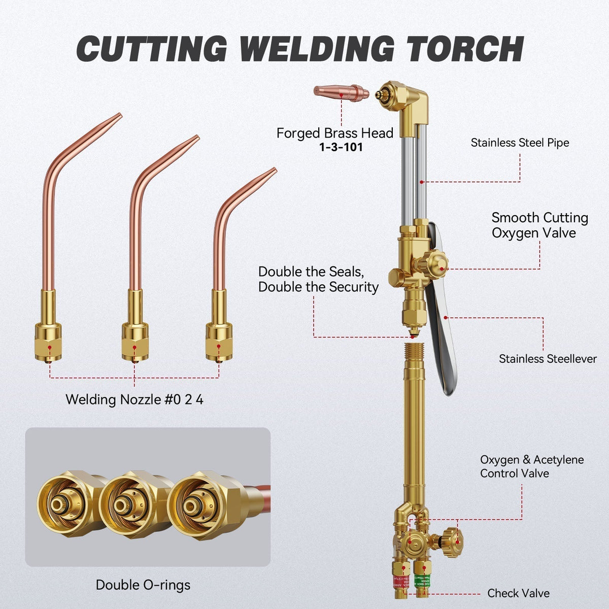 Arccaptain Oxy Acetylene Cutting Torch AR-CT120