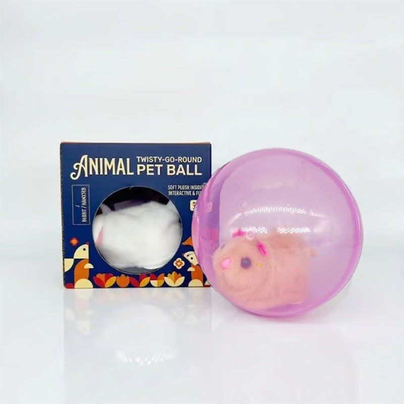 🔥2026 HOT SALE 50% OFF⏳|🐱🐾Auto-Rolling Ball with Mouse Hands-Free Play for Indoor Cats