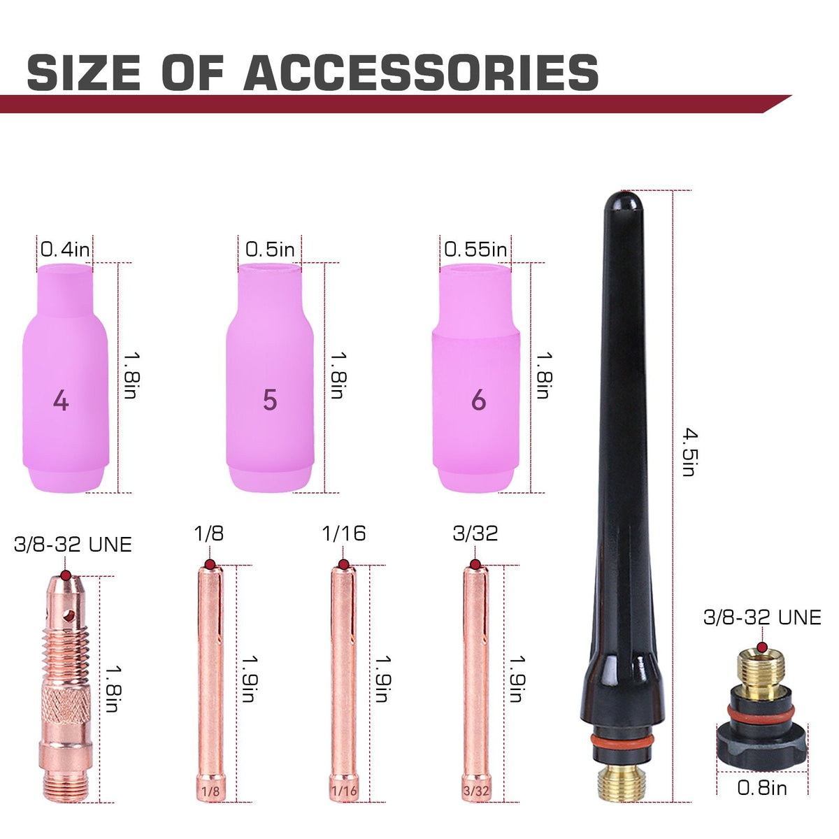 13ft WP-17V 150A Argon Lift TIG Torch with 35-50mm Connector